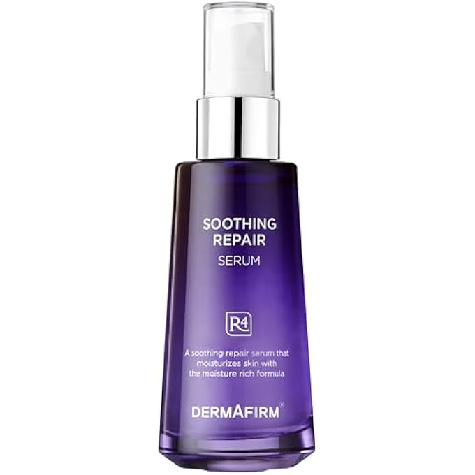Dermafirm SOOTHING REPAIR HYDRATING FACE SERUM R4 | DARK SPOT SERUM SKIN GLOW KOREAN FACE OIL WITH EUCALYPTUS, PEPTIDE & COLLAGEN | GENTLE FOR ALL SKIN TYPES NO ANIMAL TRIALS NO PARABEN 1.69 FL OZ - Image 1